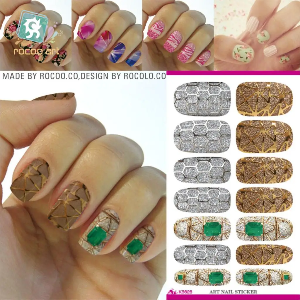 The new second generation water make up shift trend of Korean dream Golden Jewel Manicure nail