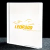 Engraved logo block acrylic display cubes wholesale