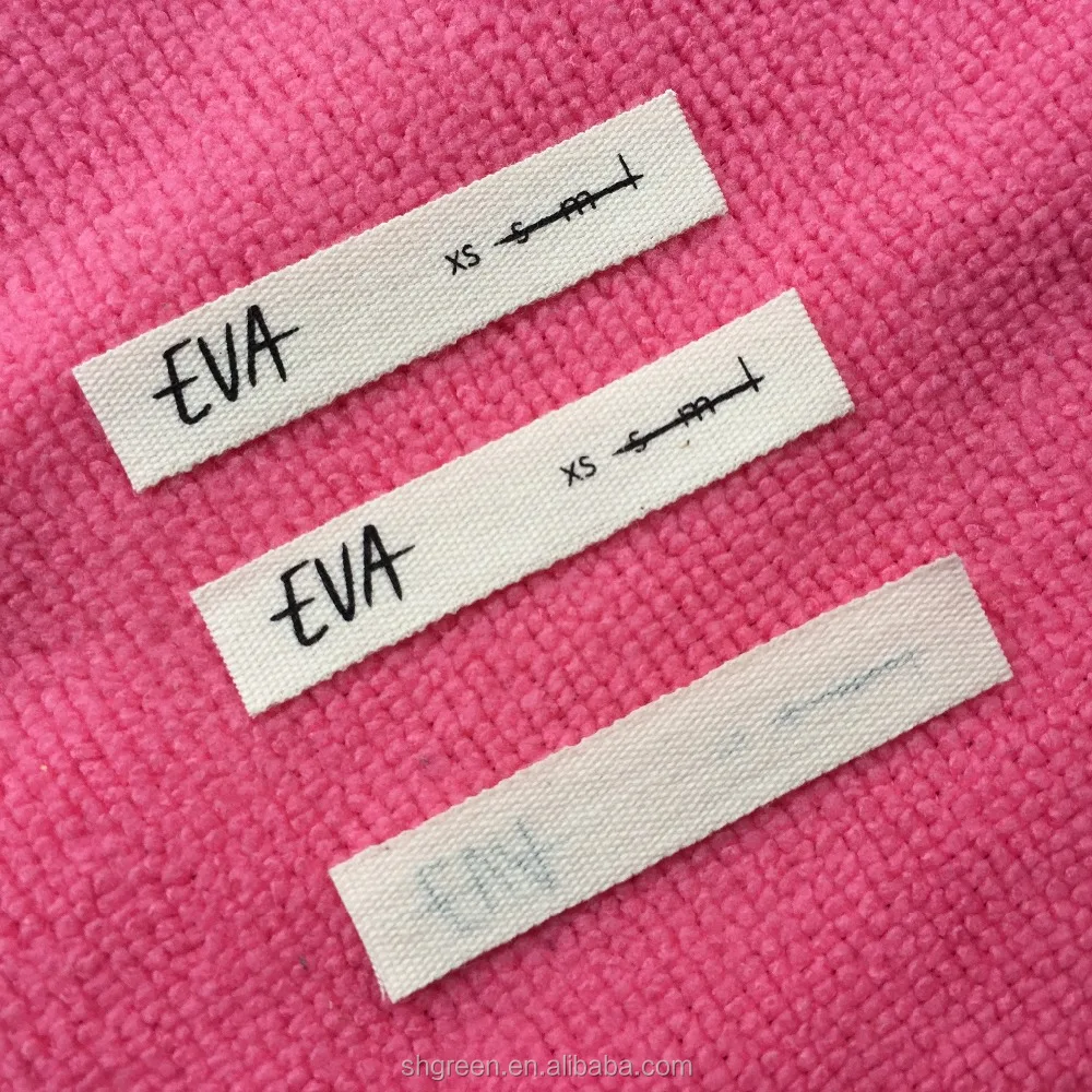 Printed 100% Cotton Neck Collar Labelshandmade Sizes Cotton Tags