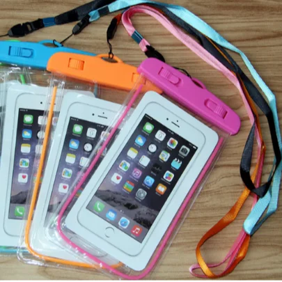 

Summer Hot Sale Waterproof Case Glow in the Dark Florescent Waterproof Bag for iPhone 7 plus, Green;blue;pink;red;etc