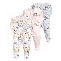 

Hot sale Infant Toddler clothing 100% cotton baby girls romper long sleeve