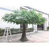 Artificial around column ancient banyan/ficus tree for indoor decoration