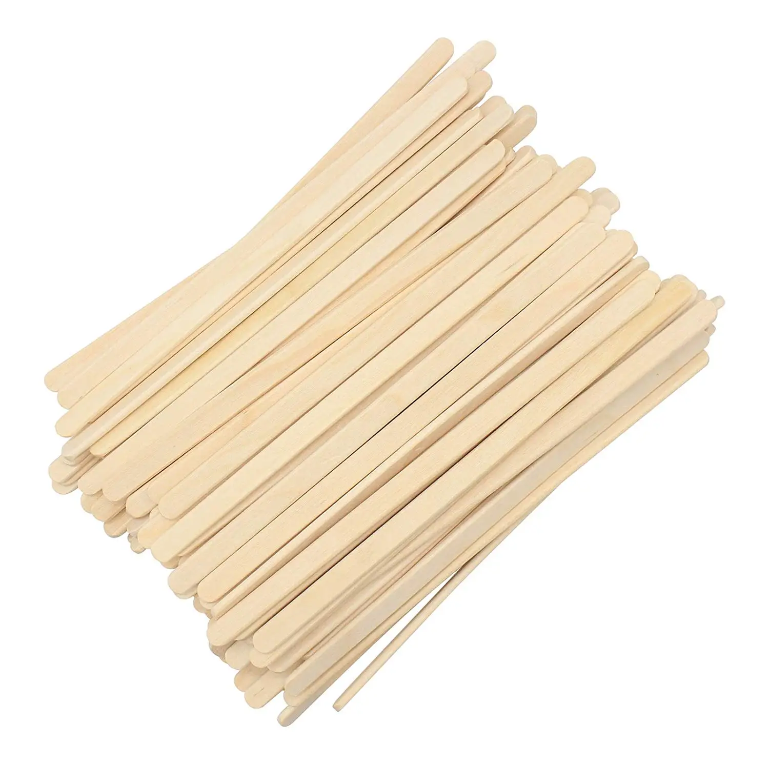 Disposable Paper Wrapped Wooden Coffee Stir Sticks Wood Tea Beverage Stirrers 7.5 Inch 500 Pcs