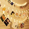 LED Garland Card Photo Clip Solar Powered Lemon Pvc Bee Micro Waterfall Led String Light