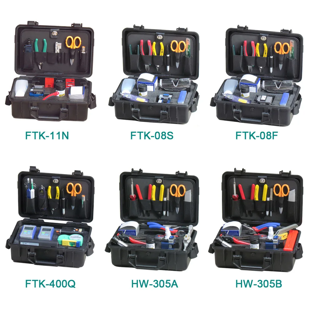 FTTH Assembly Stripping Splicing Termination Fiber Optic Tool Kit