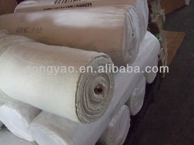 
ceramic fiber woven cloth with ss 304 wire ceramic wool cloth 