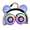 2019 New Best Cute Panda Ear Headset with LED Light for Beautiful Girls