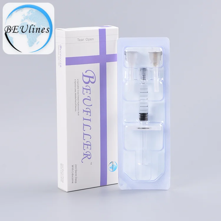 

BEUFILLER hyaluronic acid for skin injection 2 ml serum for lips, Transparent