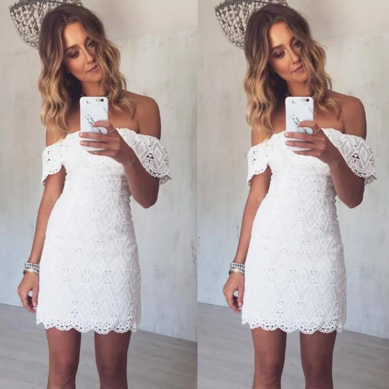 white lace dress styles