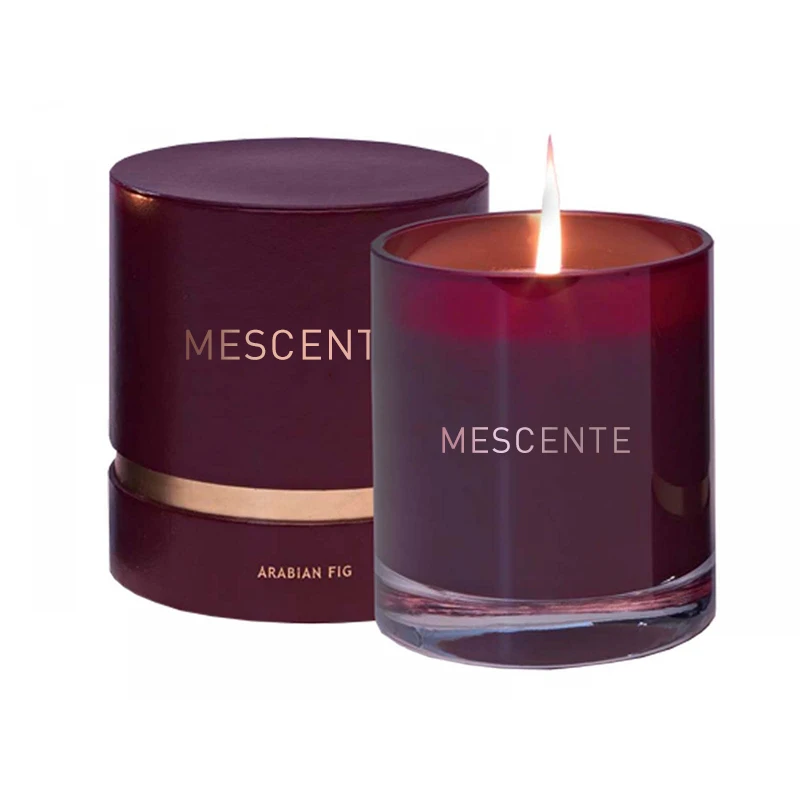
Mescente luxury custom private label chic vanilla best holiday scented soy wax candles gift set 