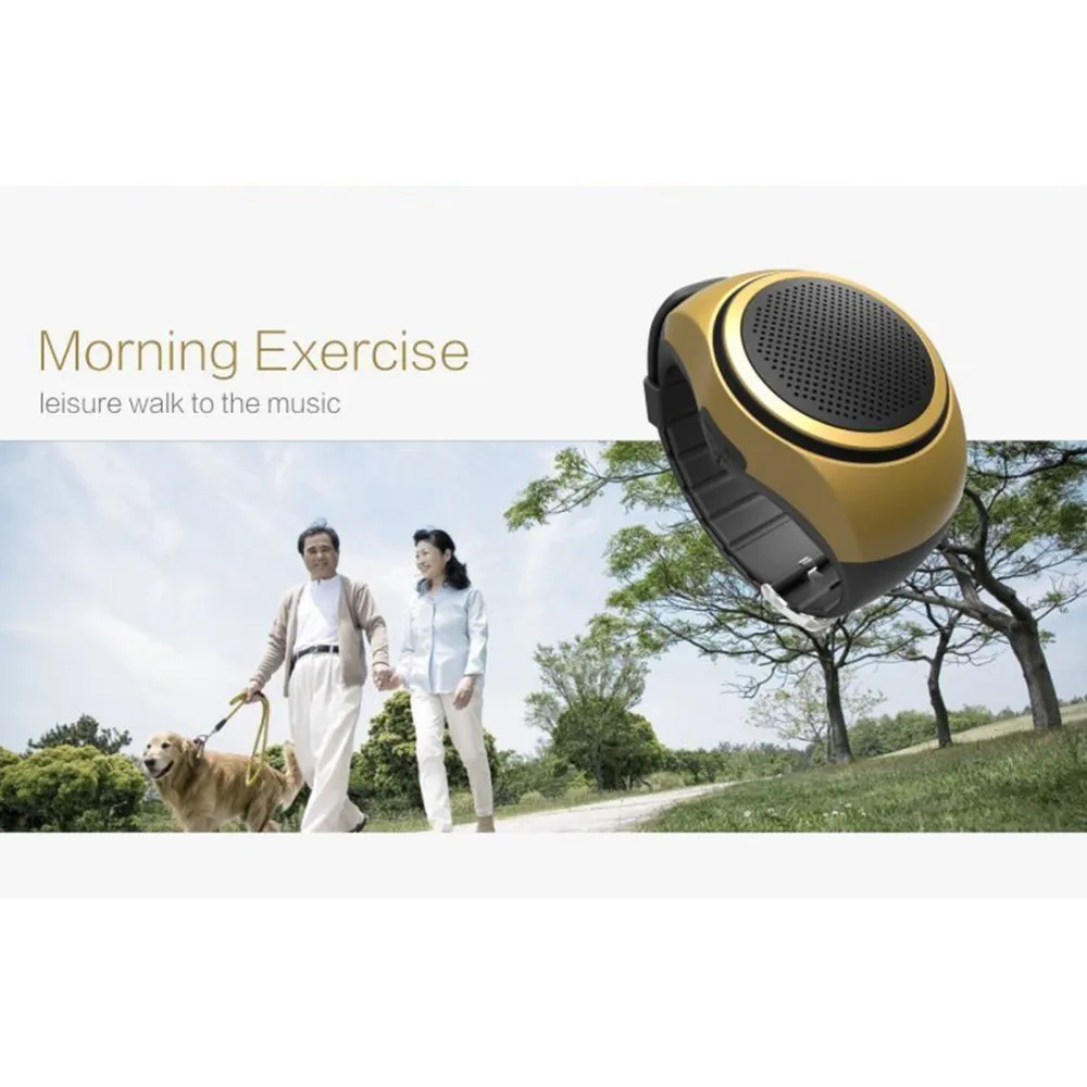 Smart wristband watch speaker mine wireless hands-free mini speaker 3w - ANKUX.COM