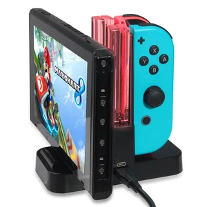 Joy-Con charging dock for Nintendo Switch, crystal indicator charger, accessories for nintendo switch