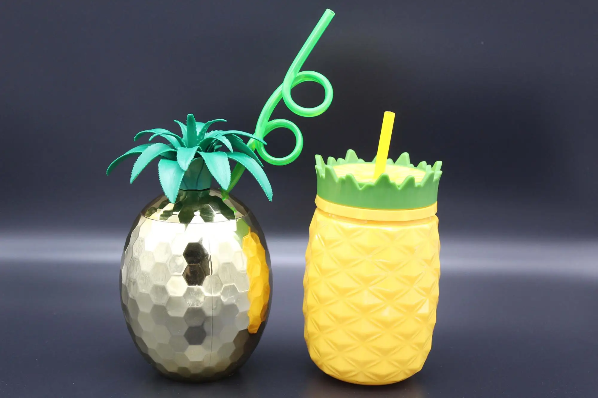 Wholesale Disco Pineapple Sipper Mug Disco Pineapple Mug With Straw ...