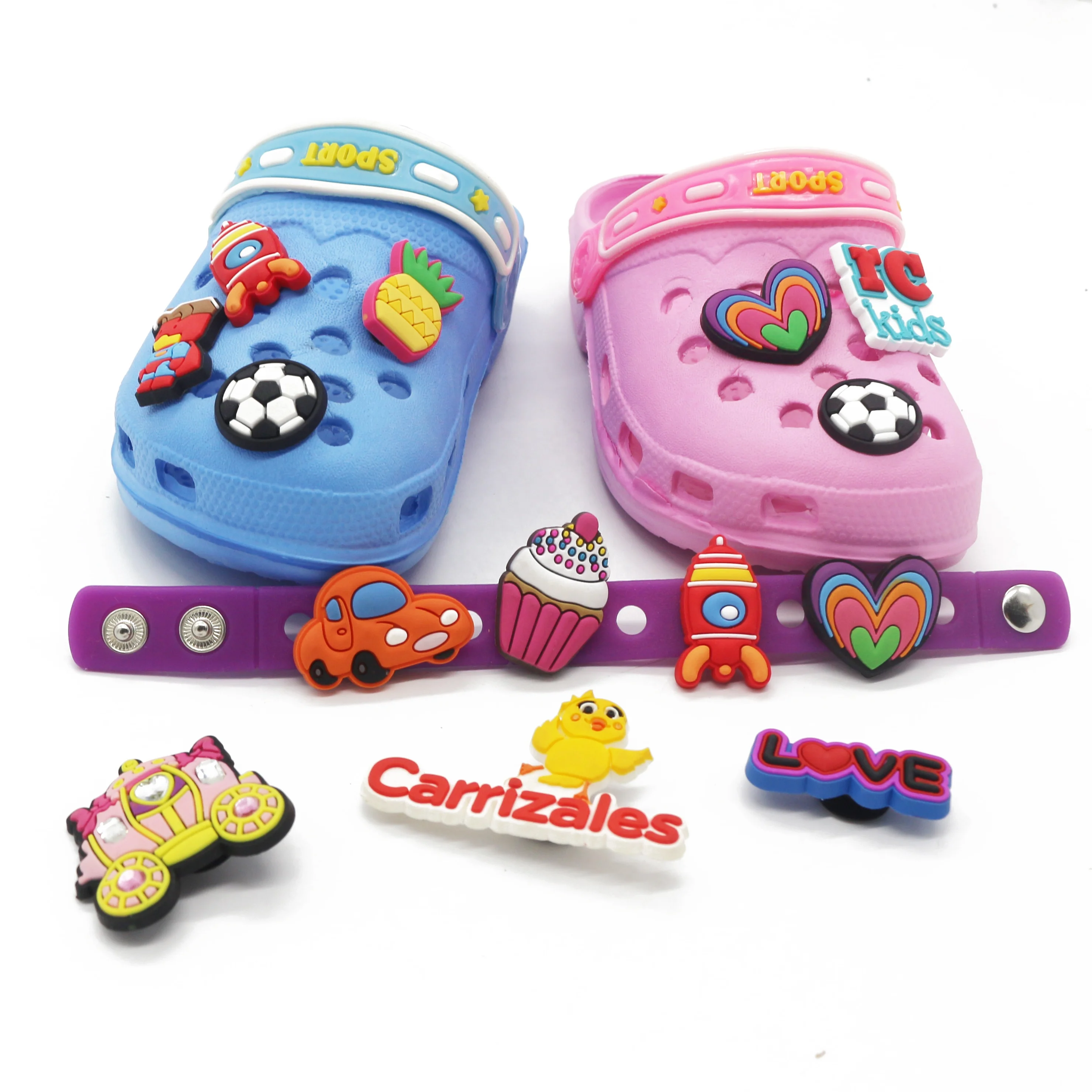 

Custom 3d soft pvc croc shoe charms shoe lace charms for shoe accessories, Customized