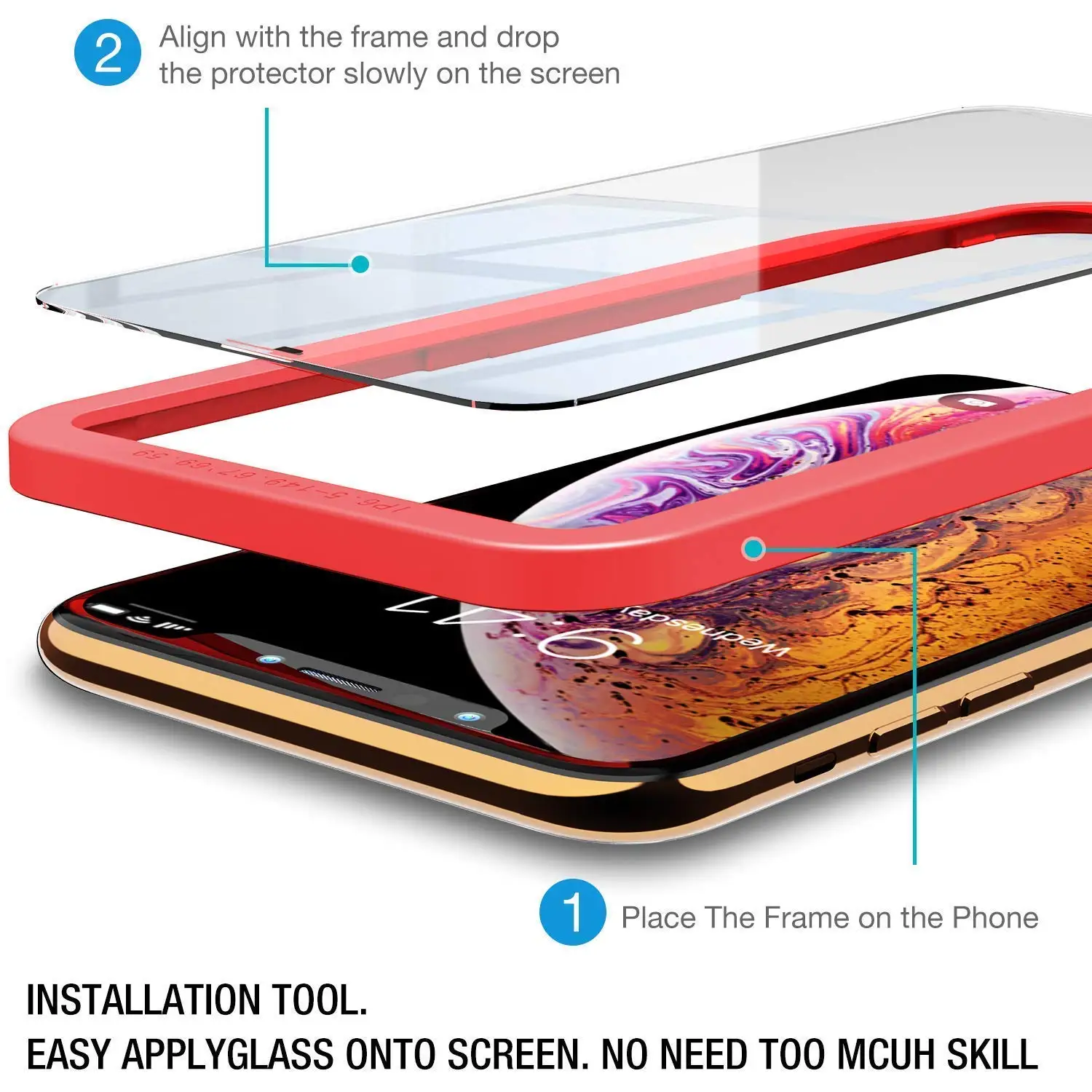Best Seller Super Quality Easy Use Mobile Tempered Glass Including
