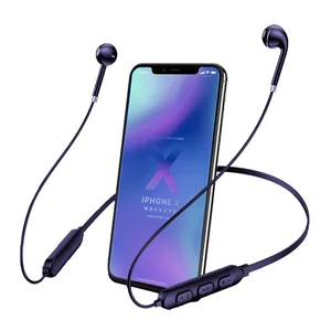 new product 2019 amazon top seller portable wireless neck band bluetooth earphone powerful microphone headphone bluetooth