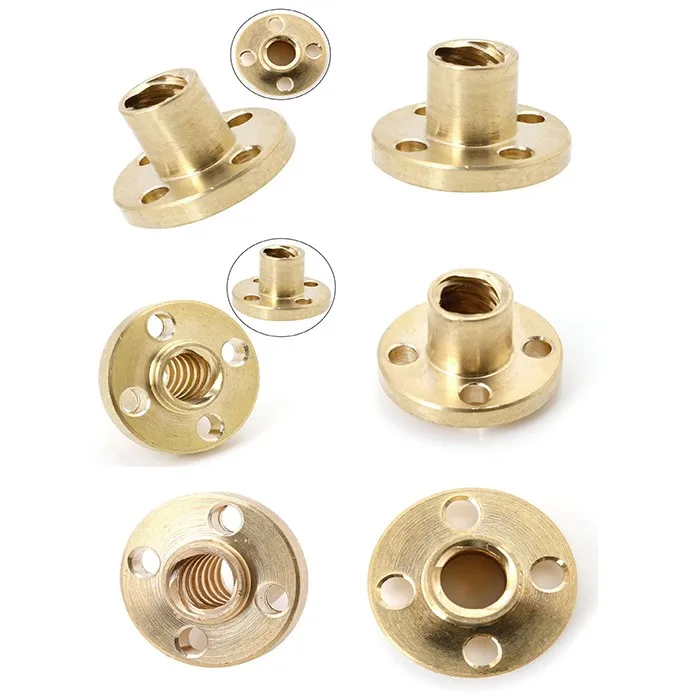 nut trapezoidal screw nut brass copper nut lead 1mm 2mm