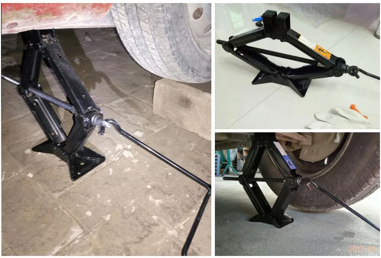 1.0t Mini Scissor Jack Small Jack Handle Tool Car Repair Jack T10102