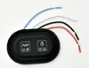 Smart thermostatic dual button switch for heating clothes