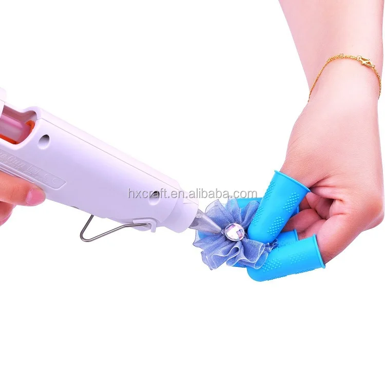 Hot Glue Gun Finger Caps Guitar Silicone Finger Protector Nonslip High