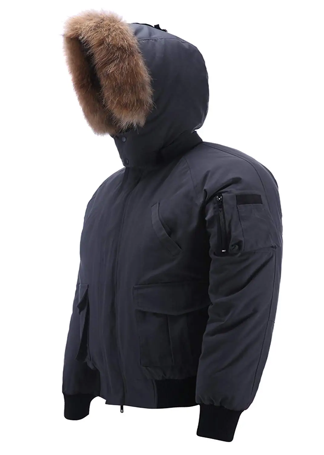 jacket with fur lined hood