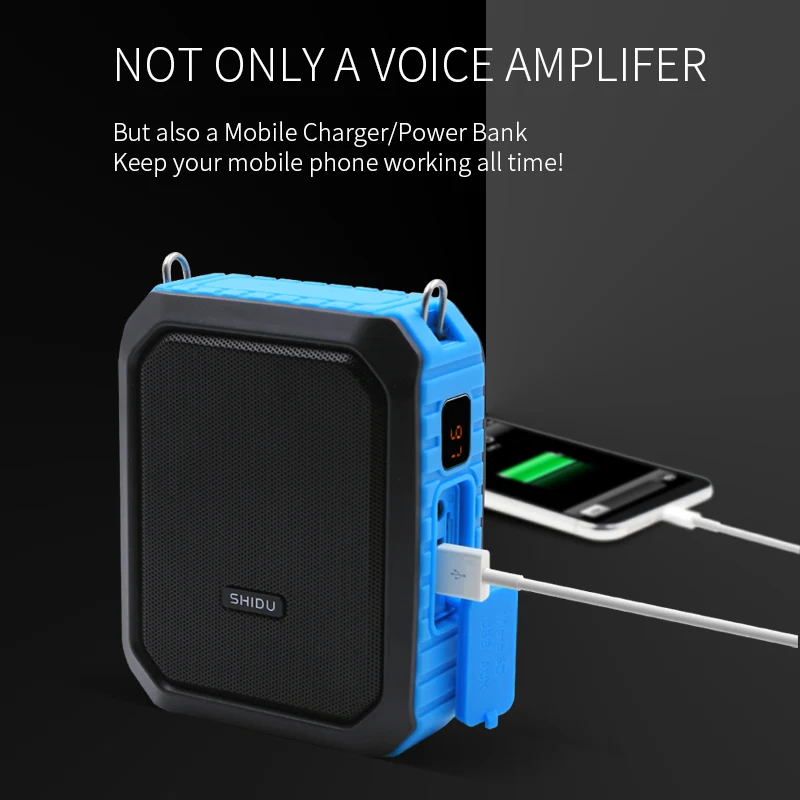 Shidu M800 Waterproof Powered Wireless Voice Amplifier Speaker For