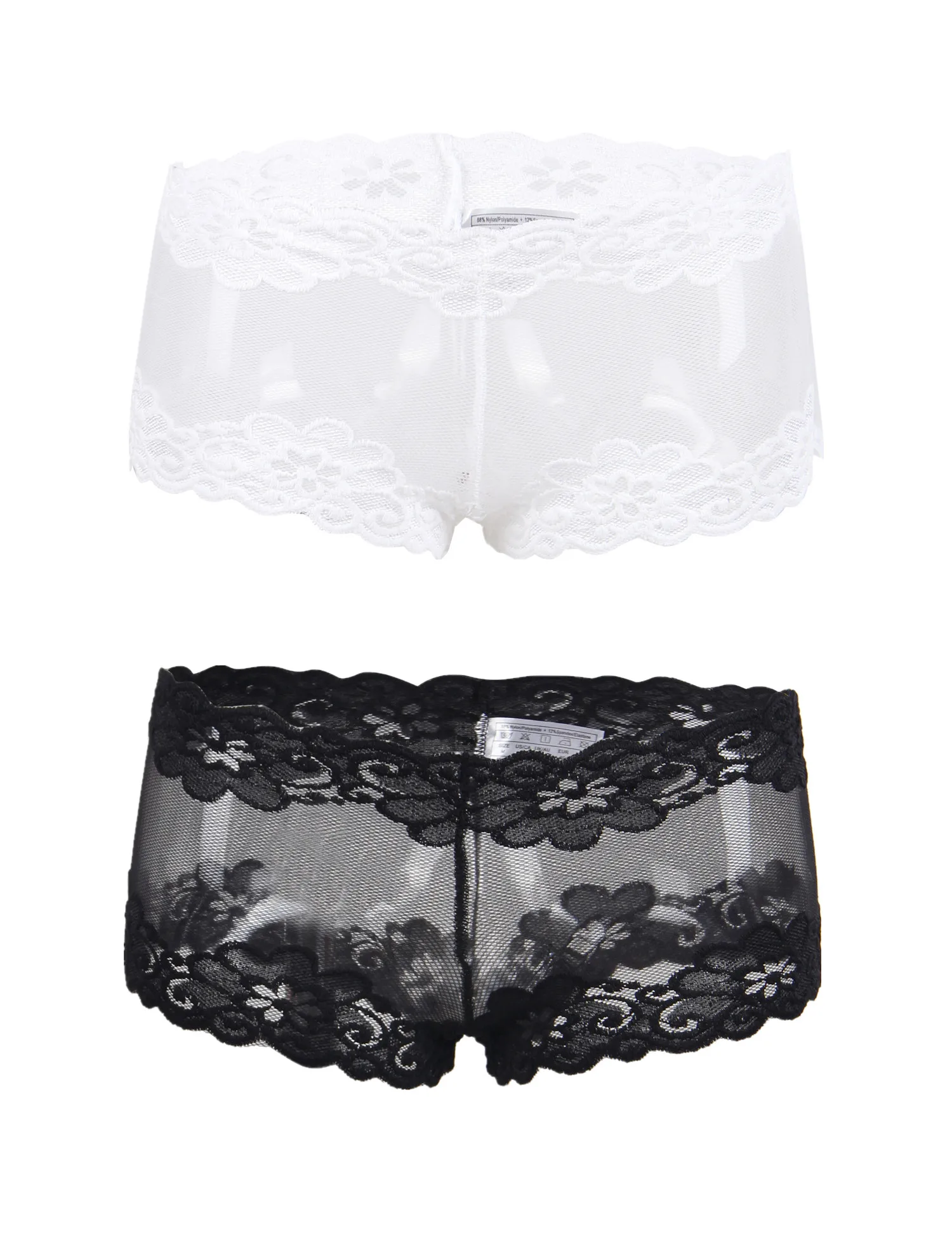 

Wholesale sexy adult transparent hot lady panty, White;black