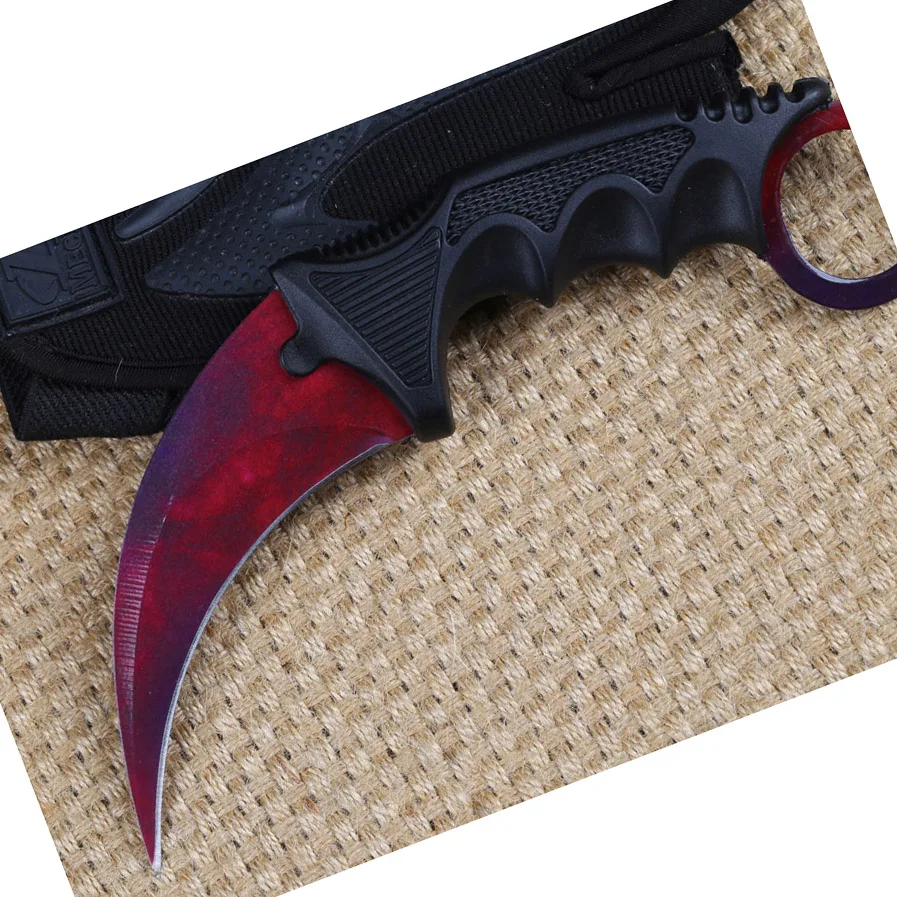 

Hot Selling G10 Handle Karambit Knife Csgo Survival Soldier