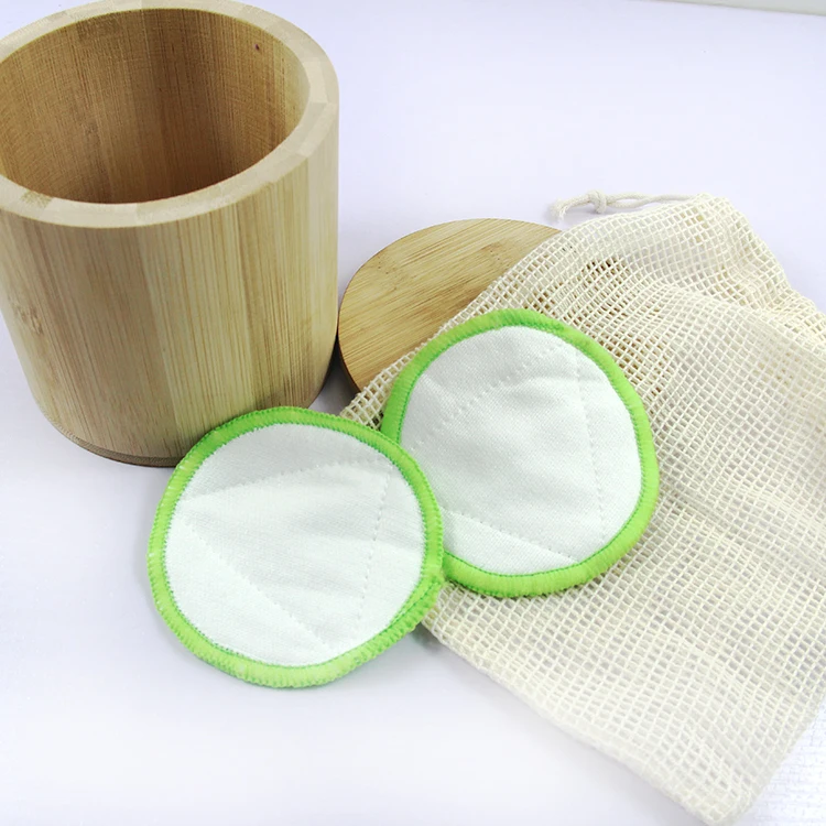 Washable Bamboo Cotton Rounds Makeup Up Remover Cleansing