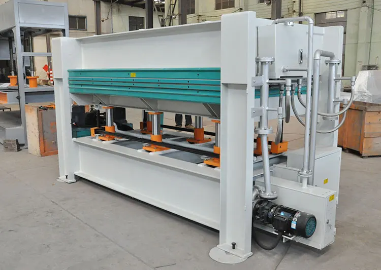 hydraulic woodworking door laminating hot press mach
