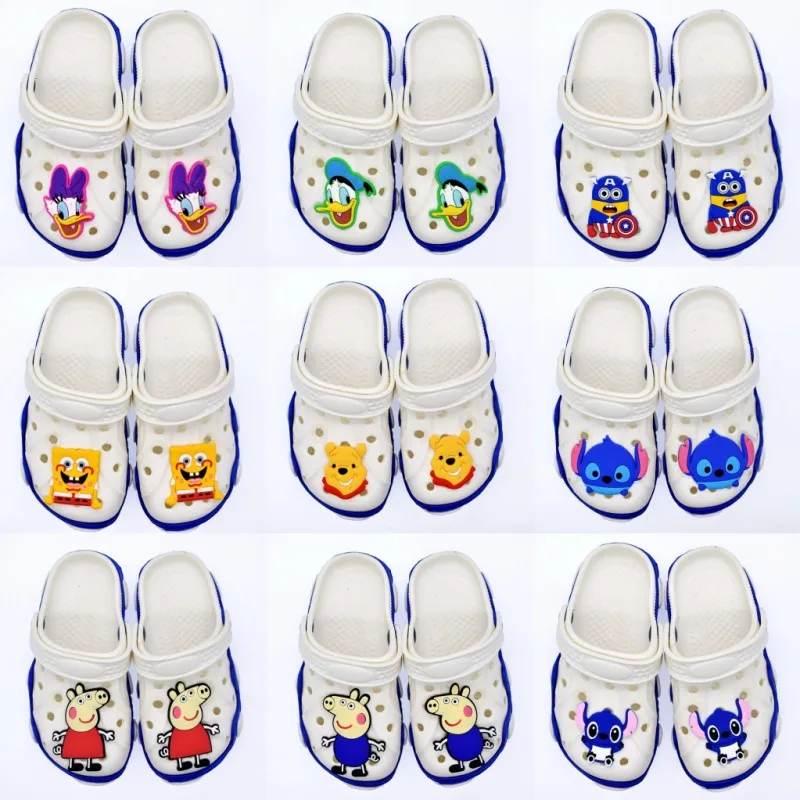 

BXH-01 Stock Big Size Famous Cartoons Characters Design PVC Rubber Shoe Charms Buckles Accessories For Clog Shoes, As picture