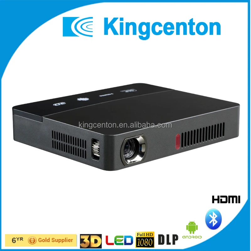 

Smart projector quad core android OS 1600 lumens electronic wireless wifi projector for business and official purpose