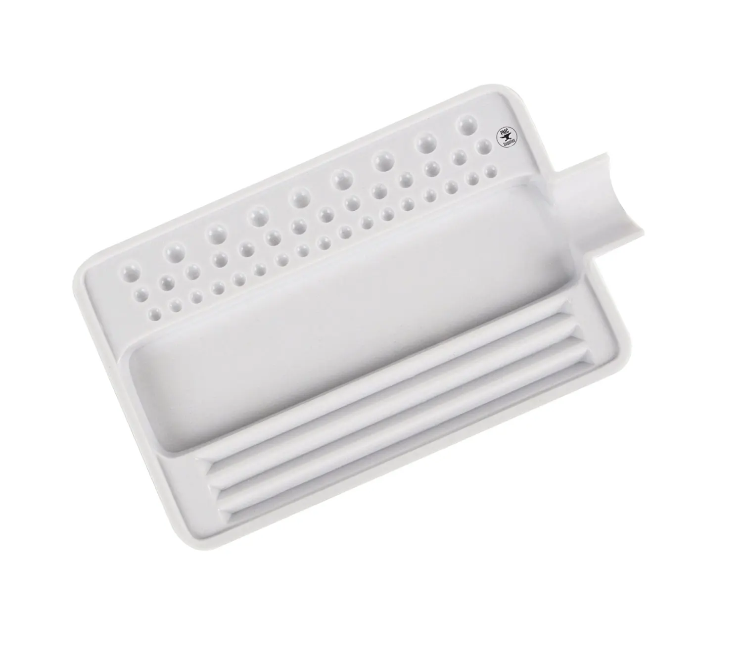 Hollow White Plastic Tray for Sorting Pearls Gems Stones Beads and Findings Jewelry Tool 4 x 2-1//2 x 1//2