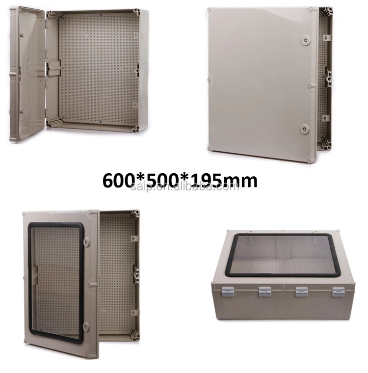 Transparent Lid Weatherproof Outdoor Electric Meter Box 600x500x195mm