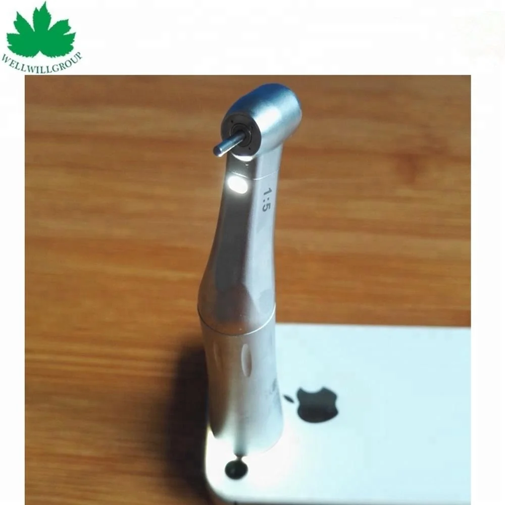 
Red Ring 1:5 Contra Angle LED Speed Increasing inner channel dental contra angle handpiece 