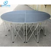 Round folding stage frame riser stage platform for performance