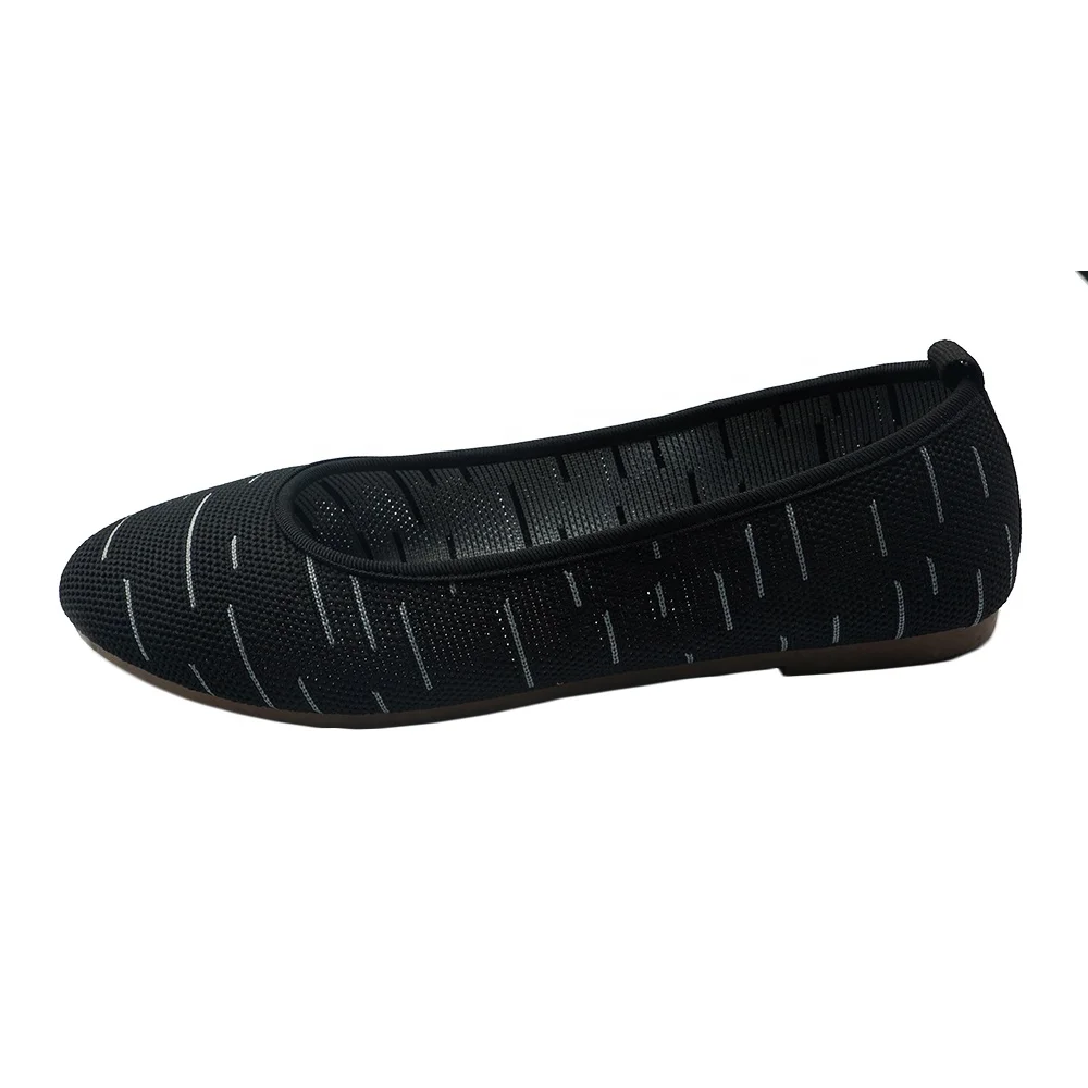 

Women Shoes Comfortable Flyknit Upper Shoes Fashion Flat Shoes For Women