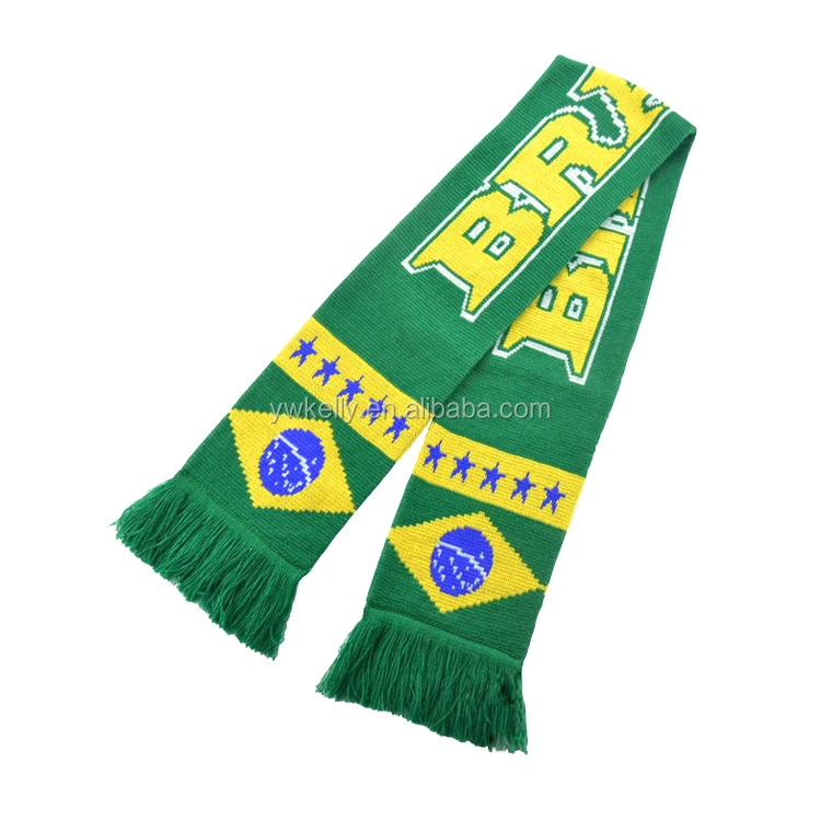 schal Brasilien Fußball land country fan football scarf brasil brazil 