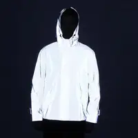 

Men full reflective jacket hip hop windbreaker without any logos womens and mens hoodies plus size jackets and coats Y10562