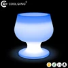 CE ROHS FCC plastic led lighted ice bucket beer led illuminated ice bucket