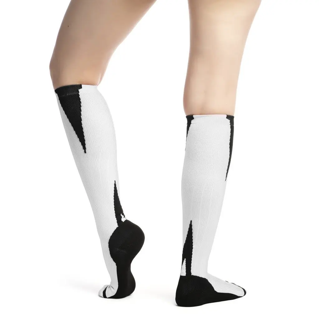 EvoMotion USA Made Compression Socks Men and Women 15-20 mmHg Moderate Graduated Pressure - Medical Grade Athletic Performance and Sports Recovery Support - Best for Shin Splints, Running, Travel, 1 Pair