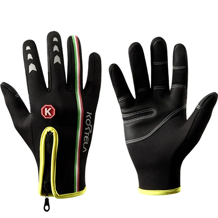 

Windproof Outdoor Sports Snowboard Skiing Riding Bike Cycling Gloves Winter Gloves Thermal Touch Screen Gloves, Black