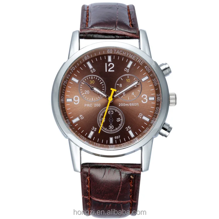 

Double belt fashion students three eye six stitches quartz quartz watch women in men's watch