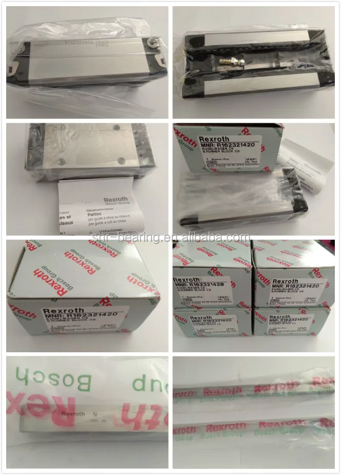 Rexroth Star 리니어 레일 슬라이더 베어링 R162172420, 독일산 산업 기계용