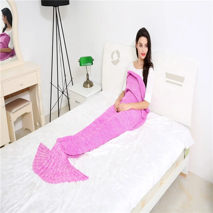美人鱼睡毯编织教程图片