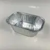With clear lid 100ml Gold color coated customized oval design Rectangular freepollution aluminum foil baking tray container