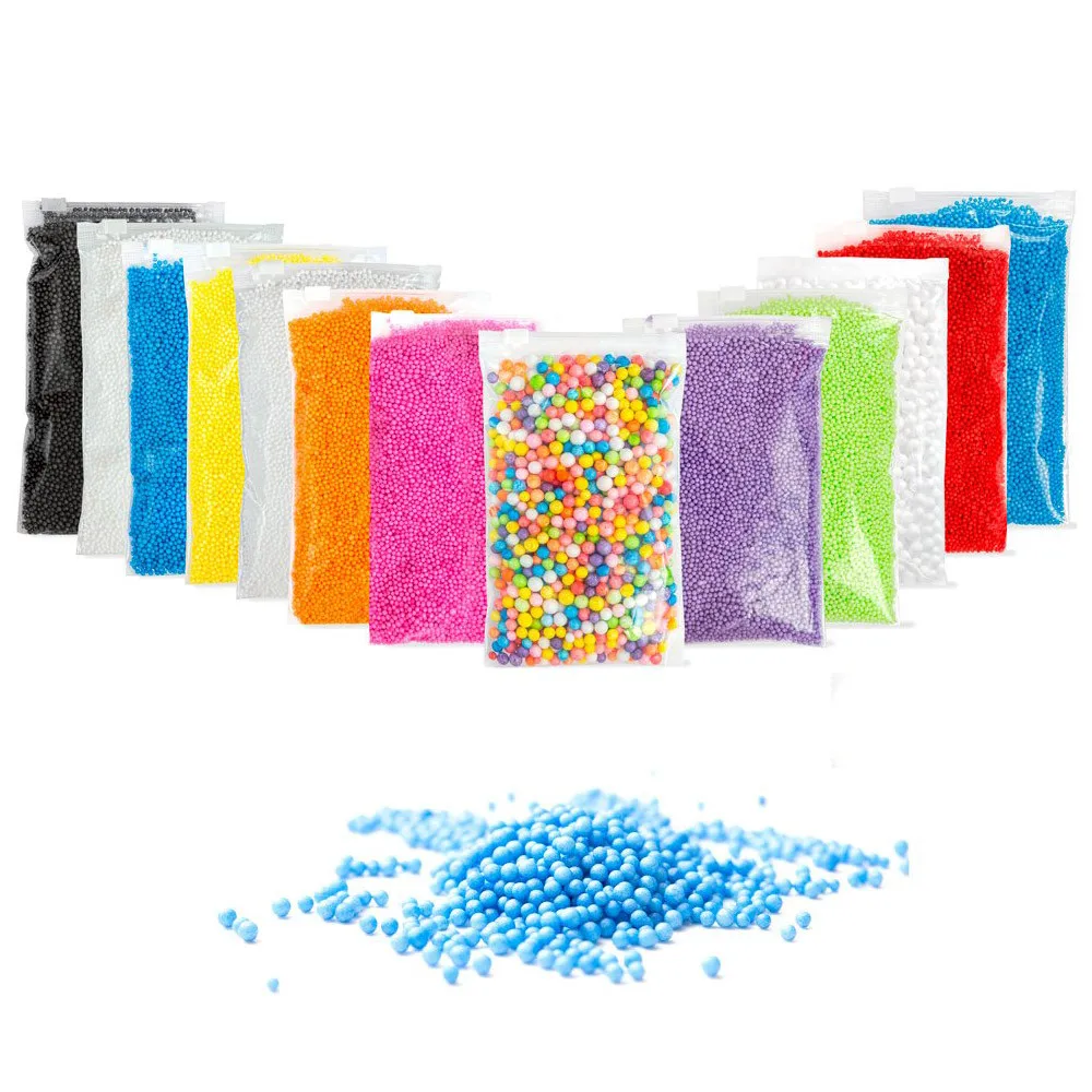 Mini Styrofoam Balls Slime Supplies Colorful Small Polystyrene Foam ...