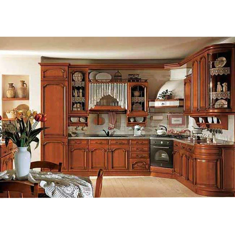 Classic Wooden Kitchen Cabinet Modular Kitchen Cabinet Color