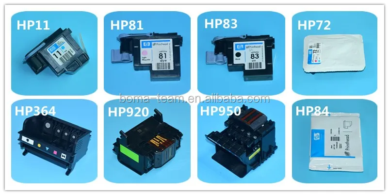 HP Printhead list