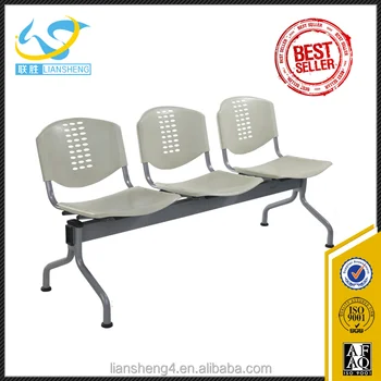 3 Seater Connecting Airport Lobby Plastic Waiting Area Chairs
